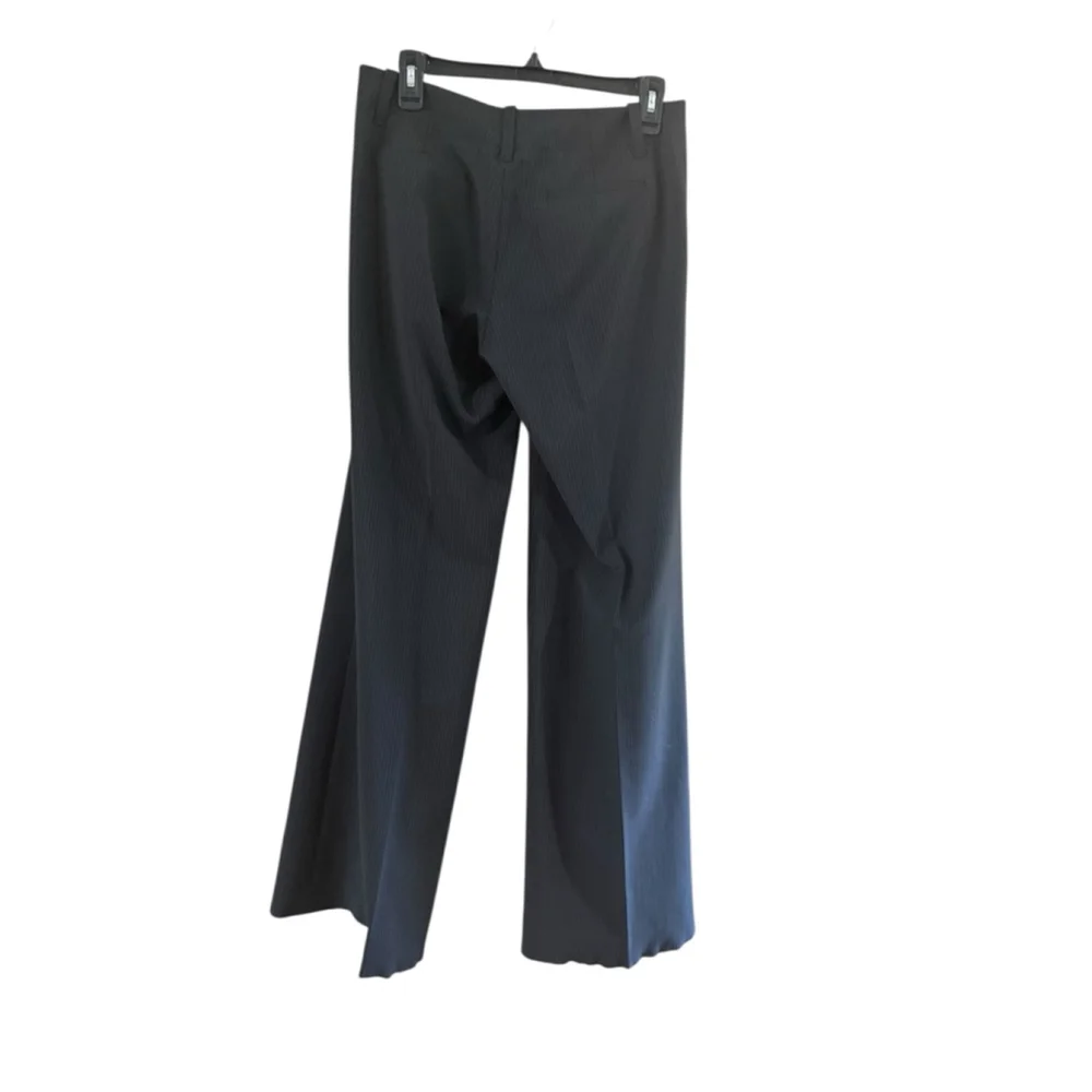 Women's Elie Tahari Black Pinstripe Trousers Size 10
